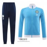 Chandal de Chaqueta del Manchester City 2023-2024 Azul Claro