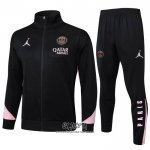 Chandal de Chaqueta del Paris Saint-Germain Jordan 2024-2025 Nino Negro