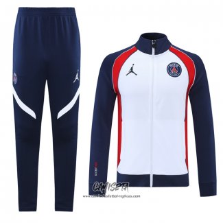 Chandal de Chaqueta del Paris Saint-Germain Jordan 2021-2022 Blanco