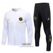 Chandal de Chaqueta del Paris Saint-Germain Jordan 2023-2024 Blanco