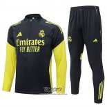 Chandal de Sudadera del Real Madrid 2025-2026 Nino Amarillo Negro
