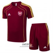 Chandal del Arsenal 2025-2026 Manga Corta Rojo - Pantalon Corto