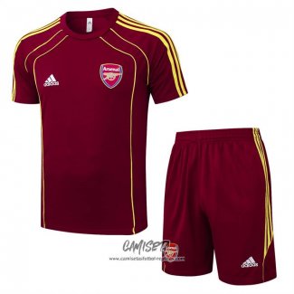 Chandal del Arsenal 2025-2026 Manga Corta Rojo - Pantalon Corto