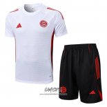 Chandal del Bayern Munich 2025-2026 Manga Corta Blanco - Pantalon Corto