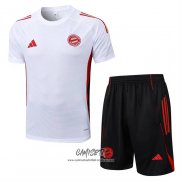 Chandal del Bayern Munich 2025-2026 Manga Corta Blanco - Pantalon Corto