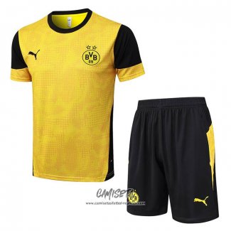 Chandal del Borussia Dortmund 2025-2026 Manga Corta Amarillo - Pantalon Corto