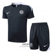 Chandal del Chelsea 2025-2026 Manga Corta Gris - Pantalon Corto