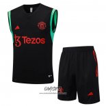 Chandal del Manchester United 2023-2024 Sin Mangas Negro