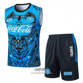 Chandal del Napoli 2025-2026 Sin Mangas Azul