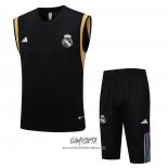 Chandal del Real Madrid 2023-2024 Sin Mangas Negro