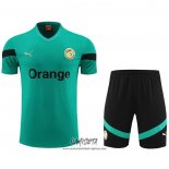 Chandal del Senegal 2023-2024 Manga Corta Verde - Pantalon Corto