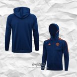 Chaqueta con Capucha del Manchester United 2023-2024 Azul