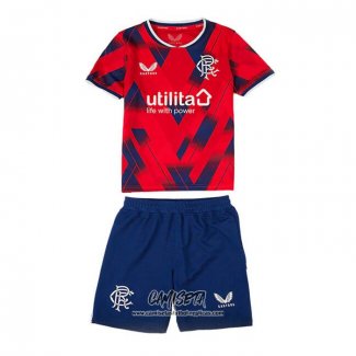 Cuarto Camiseta Rangers 2023-2024 Nino