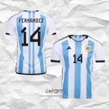 Primera Camiseta Argentina Jugador Fernandez 2022