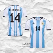 Primera Camiseta Argentina Jugador Fernandez 2022