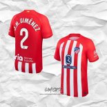 Primera Camiseta Atletico Madrid Jugador J.M.Gimenez 2023-2024