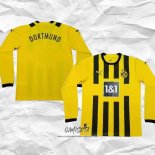 Primera Camiseta Borussia Dortmund 2022-2023 Manga Larga