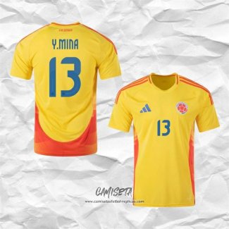 Primera Camiseta Colombia Jugador Y.Mina 2024
