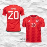 Primera Camiseta Gales Jugador James 2022