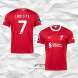 Primera Camiseta Liverpool Jugador Luis Diaz 2023-2024