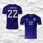 Segunda Camiseta Argentina Jugador L.Martinez 2022