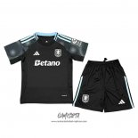 Segunda Camiseta Aston Villa 2025-2026 Nino