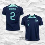 Segunda Camiseta Australia Jugador Degenek 2022