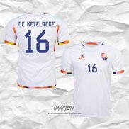Segunda Camiseta Belgica Jugador De Ketelaere 2022