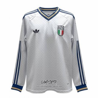 Segunda Camiseta Italia 2026 Manga Larga