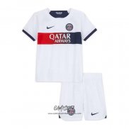 Segunda Camiseta Paris Saint-Germain 2023-2024 Nino