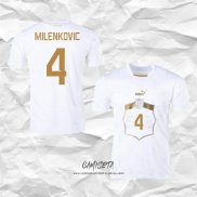 Segunda Camiseta Serbia Jugador Milenkovic 2022