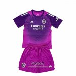 Camiseta Arsenal Portero 2025-2026 Nino Purpura