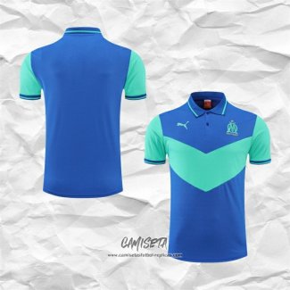 Camiseta Polo del Olympique Marsella 2022-2023 Azul y Verde