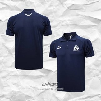 Camiseta Polo del Olympique Marsella 2023-2024 Azul Oscuro