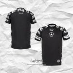 Camiseta Pre Partido del Botafogo 2025 Negro