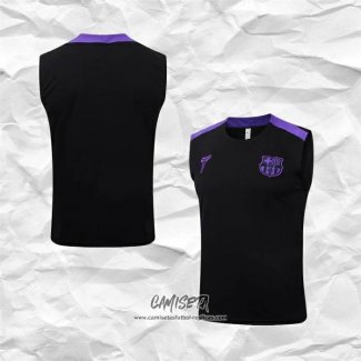 Camiseta de Entrenamiento Barcelona 2025-2026 Sin Mangas Negro Purpura