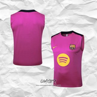 Camiseta de Entrenamiento Barcelona 2025-2026 Sin Mangas Rosa