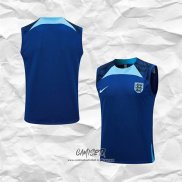 Camiseta de Entrenamiento Inglaterra 2023-2024 Sin Mangas Azul