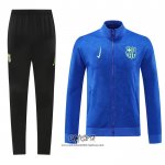 Chandal de Chaqueta del Barcelona 2024-2025 Azul