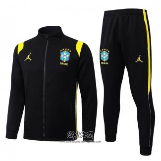 Chandal de Chaqueta del Brasil 2026-2027 Amarillo Negro