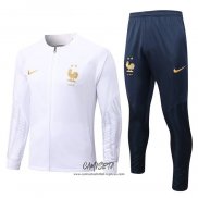 Chandal de Chaqueta del Francia 2022-2023 Blanco