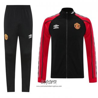 Chandal de Chaqueta del Manchester United 2025-2026 Negro