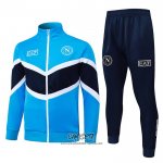 Chandal de Chaqueta del Napoli 2025-2026 Nino Azul Negro