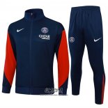 Chandal de Chaqueta del Paris Saint-Germain 2025-2026 Nino Azul Rojo