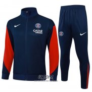 Chandal de Chaqueta del Paris Saint-Germain 2025-2026 Nino Azul Rojo