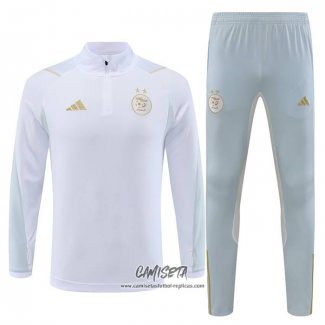 Chandal de Sudadera del Argelia 2023-2024 Blanco