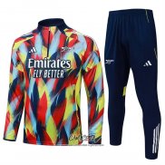 Chandal de Sudadera del Arsenal 2025-2026 Nino Rojo Azul Amarillo