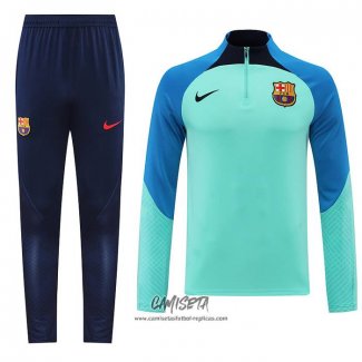 Chandal de Sudadera del Barcelona 2022-2023 Verde