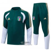 Chandal de Sudadera del Italia 2025-2026 Nino Verde