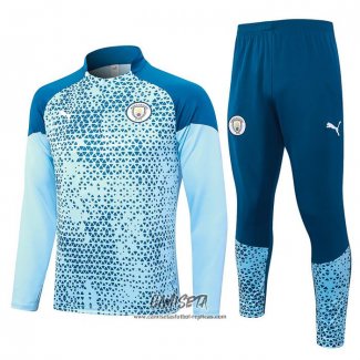 Chandal de Sudadera del Manchester City 2023-2024 Azul